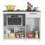 Balcão de Cozinha Cooktop Branco